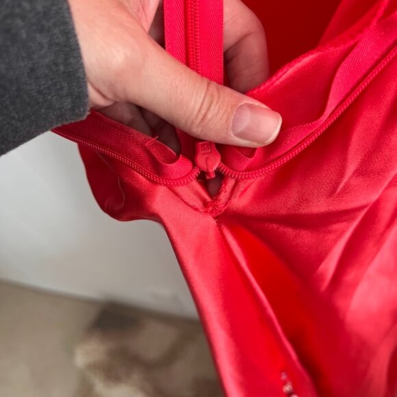 Red Jeweled Prom Dress - Picture 7 of 9
